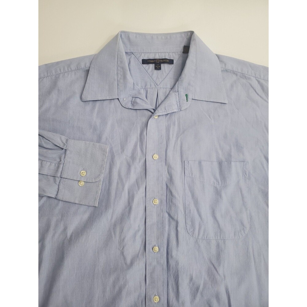 Tommy Hilfiger Men's Long Sleeve Button Up Dress Shirt, 17 34-35